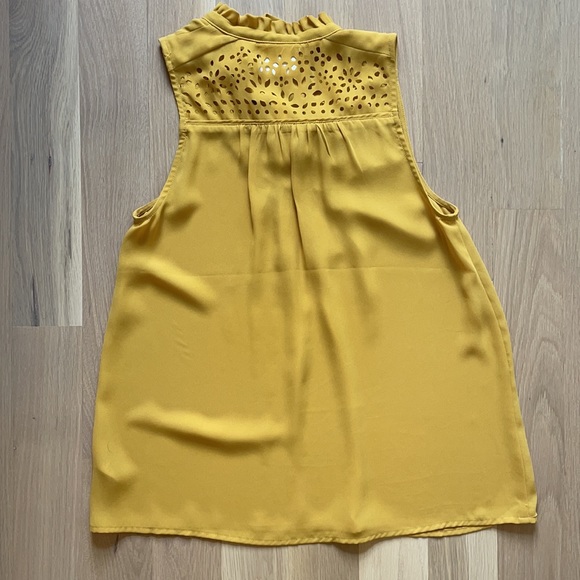 Anthropologie Maeve Yellow Blouse - Picture 5 of 6